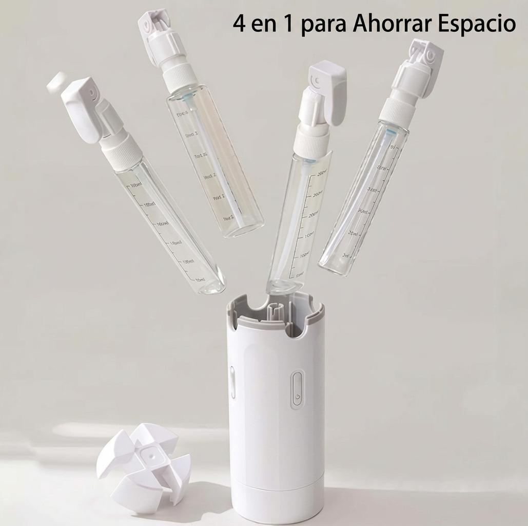 Dispensador jabón portátil 4 en 1