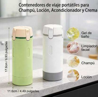 Dispensador jabón portátil 4 en 1